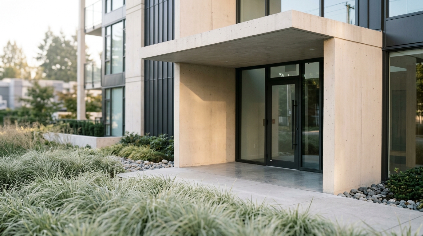 Multi-family residential entry portico